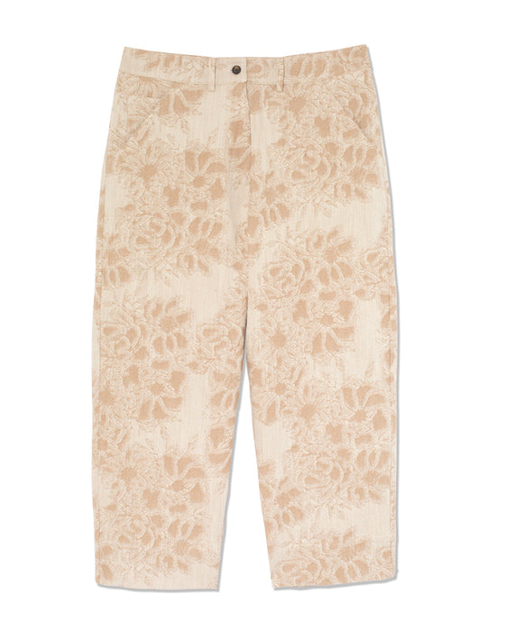Nico Trousers in Woven Brown Floral