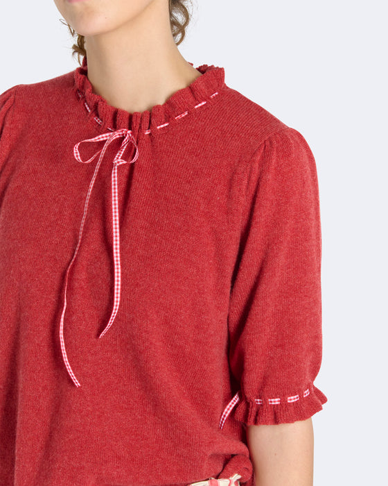 Bally Sweater in Raspberry Cashmere