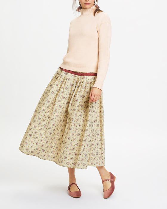 Archibald Sweater in Pale Pink Wool