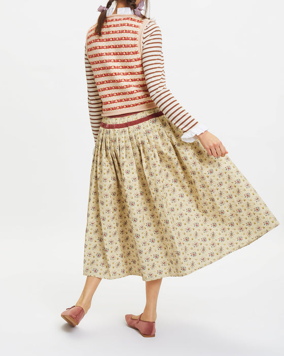 Marietta Tank in Pale Pink Fair Isle Wool