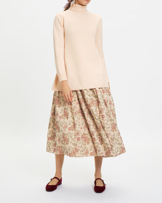 Benji Sweater in Pale Pink Wool