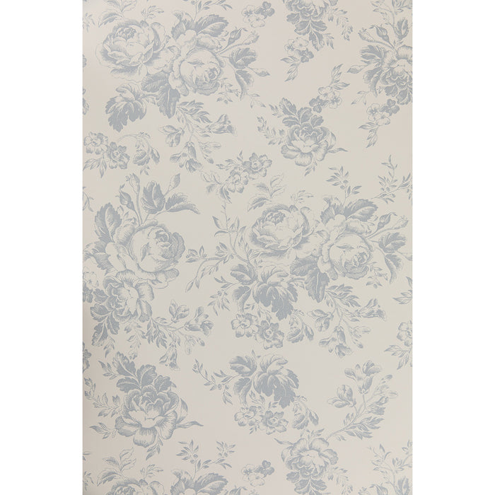 Paris Rose French Blue Wallpaper