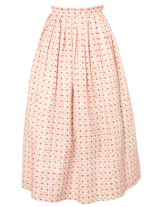 Perry Skirt in C&R Checky Linen