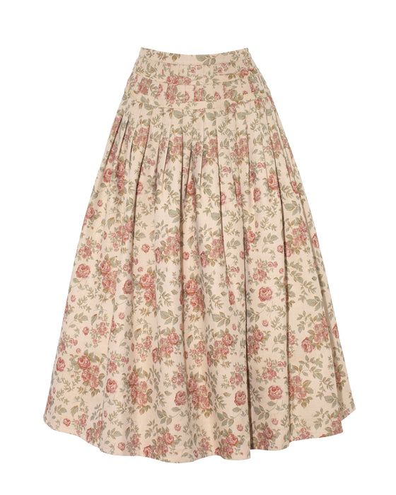 Piper Skirt in Floral Cotton | Cabbages & Roses– cabbagesandroses