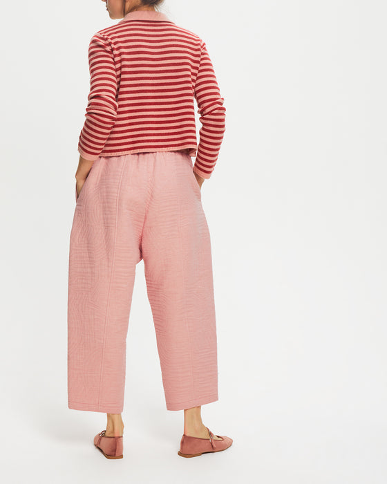 Quilted Trousers in Pink