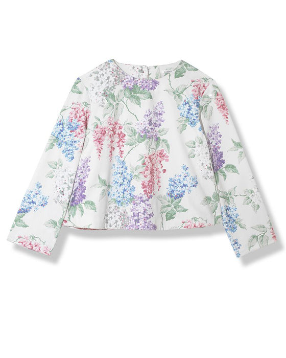 Eve Top in C&R Eve floral drill