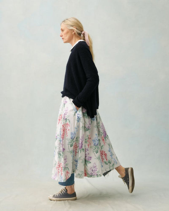 Rimini Skirt in C&R Eve floral poplin