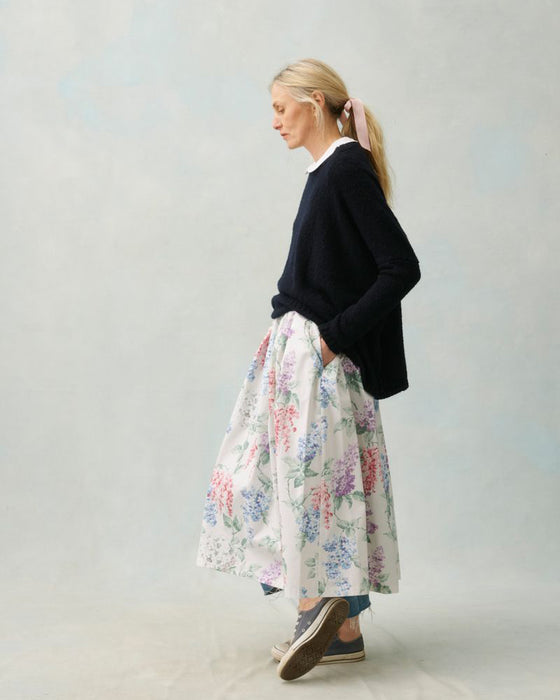 Rimini Skirt in C&R Eve floral poplin