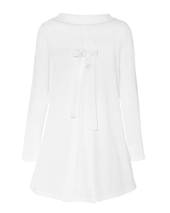 Erin Dress in organic white cotton