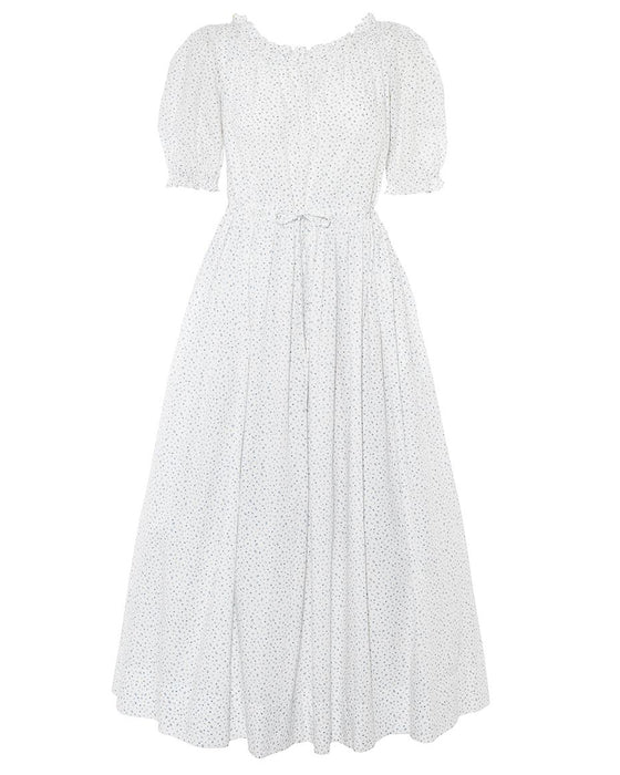 Scott dress in tiny blue floral
