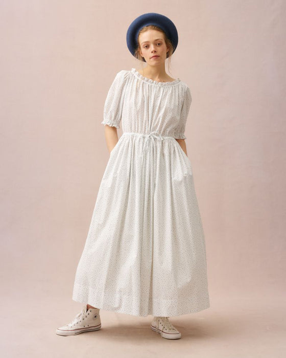 Scott dress in tiny blue floral