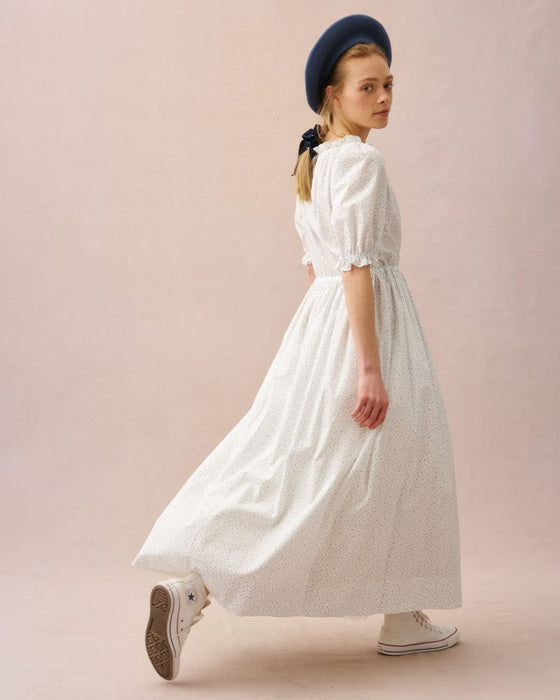 Scott dress in tiny blue floral