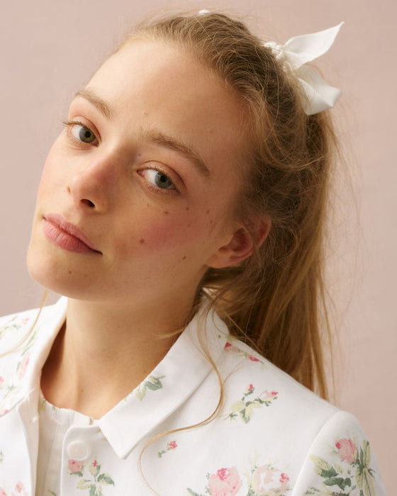 Queenie Painter Jacket in C&R Clementine rose drill