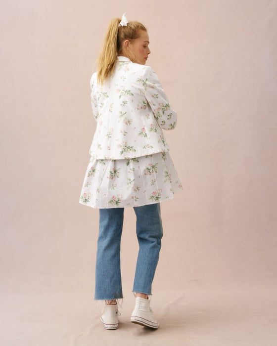 Queenie Painter Jacket in C&R Clementine rose drill