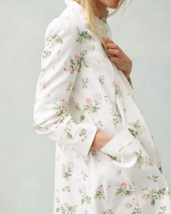Joanna Coat in C&R Clementine rose drill