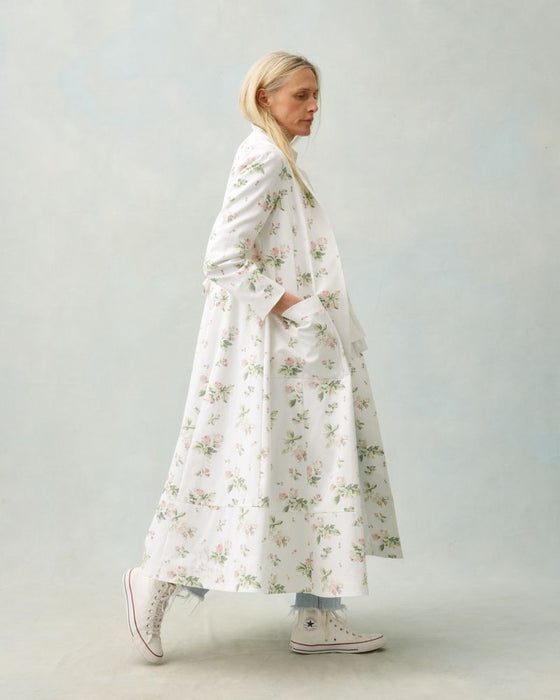 Joanna Coat in C&R Clementine rose drill