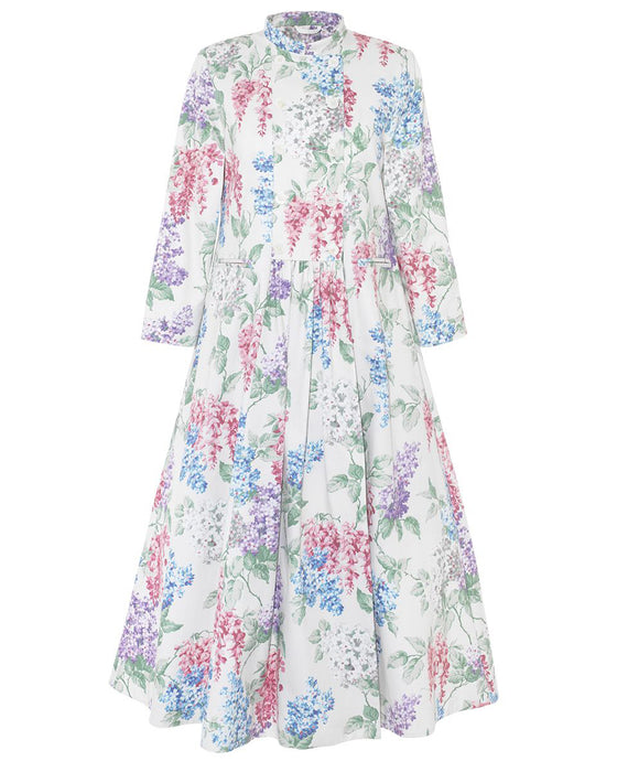 Long Mercy Coat in C&R Eve floral drill