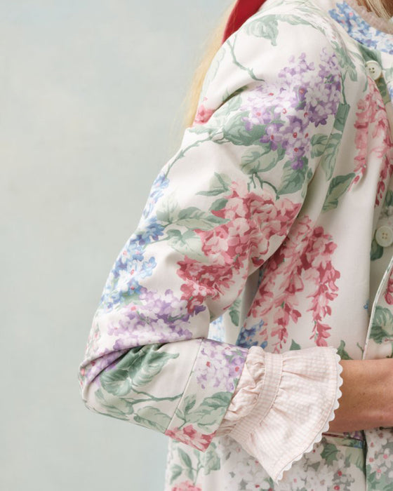 Long Mercy Coat in C&R Eve floral drill