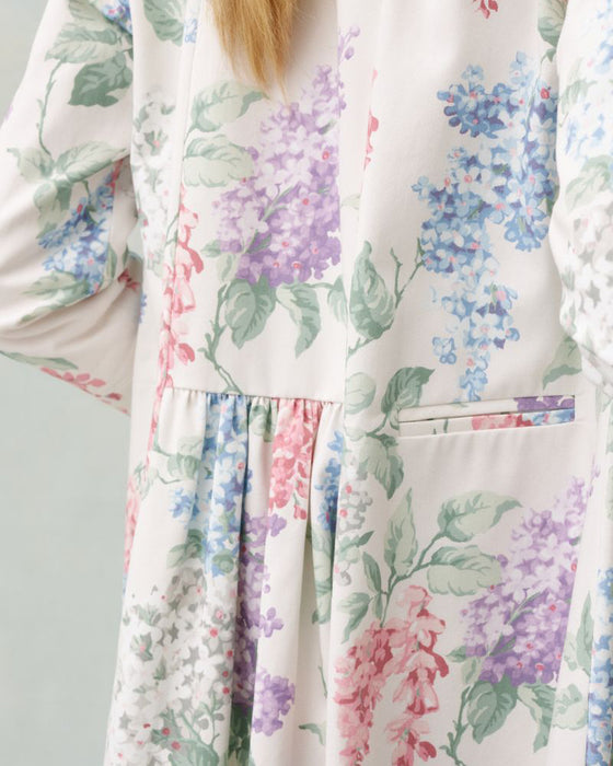Long Mercy Coat in C&R Eve floral drill