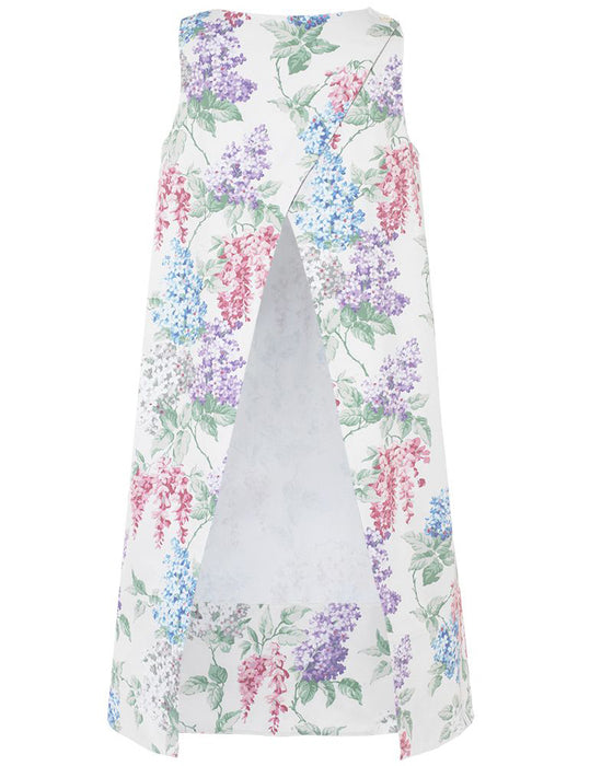 Over Apron in C&R Eve floral drill