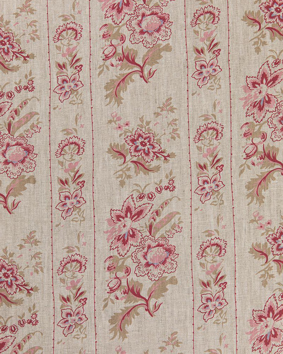 India Rose Multi on Natural Linen
