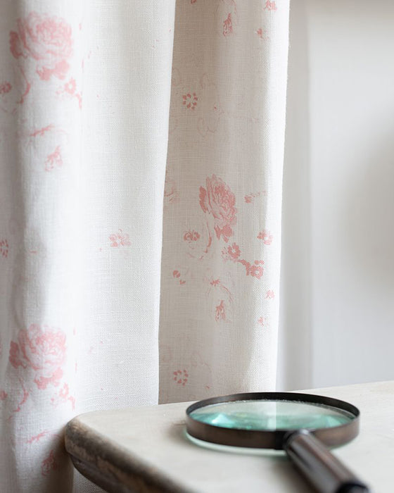 Podge Pink on White Linen