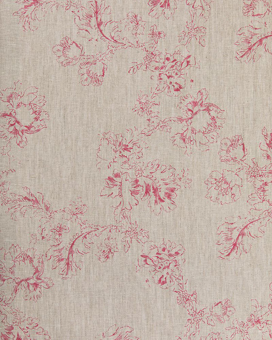 Meggernie Berry Red on Natural Linen