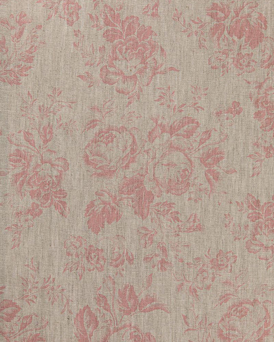 Paris Rose Pink on Natural Linen