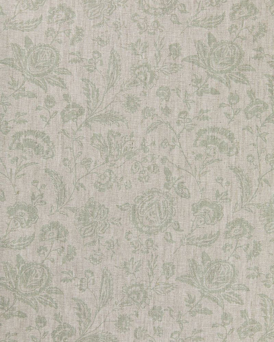 Provence Toile Aqua on Natural Linen