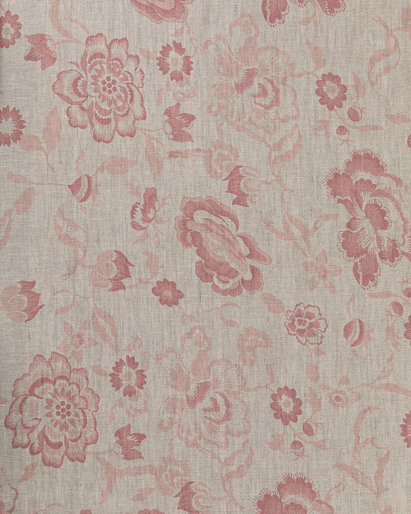 Elgin Pink on Natural Linen | Cabbages & Roses– cabbagesandroses