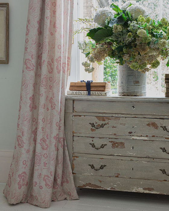 Elgin Pink on Natural Linen