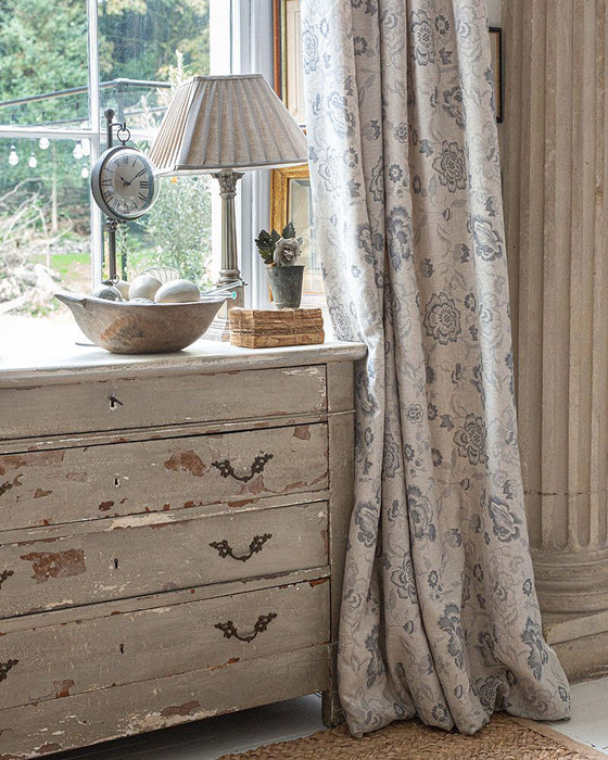 Elgin French Blue on Natural Linen