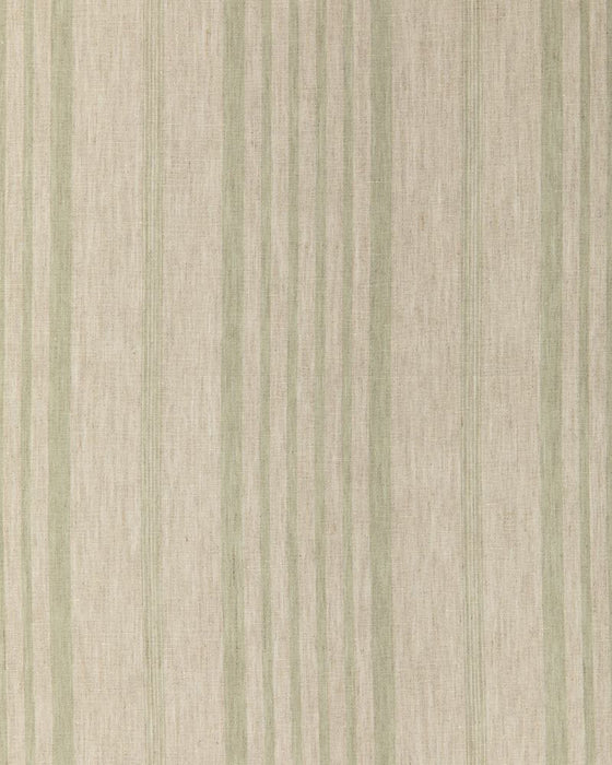Jolly Stripe Aqua on Natural Linen