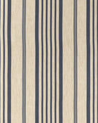 Jolly Stripe Navy on Natural Linen