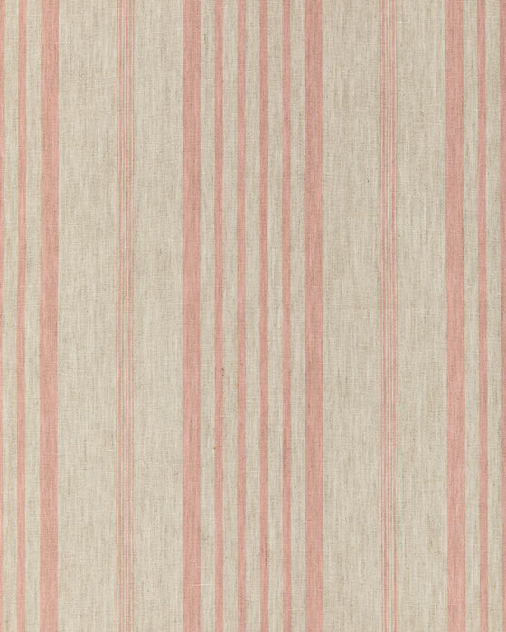 Jolly Stripe Pink on Natural Linen
