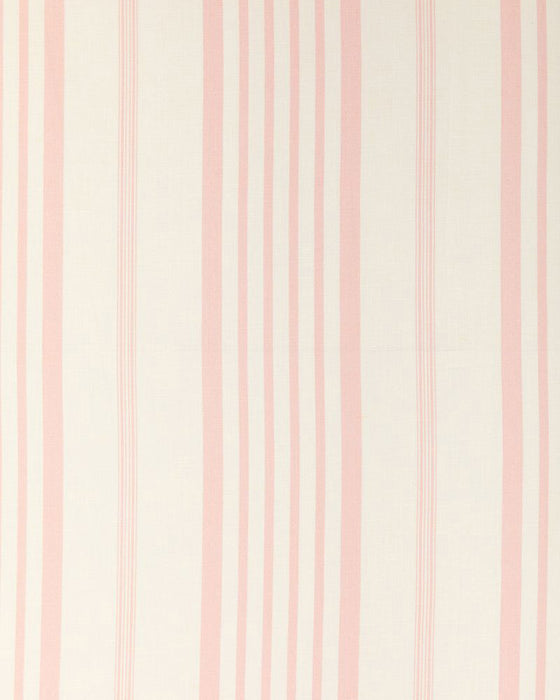 Jolly Stripe Rose on White Linen