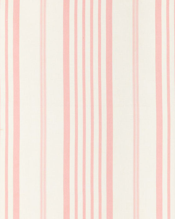 Jolly Stripe Pink on White Linen