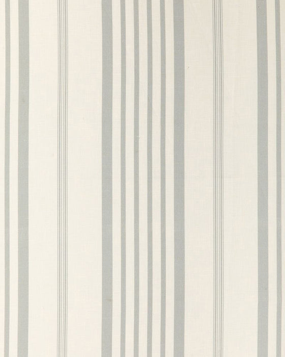 Jolly Stripe French Blue on White Linen