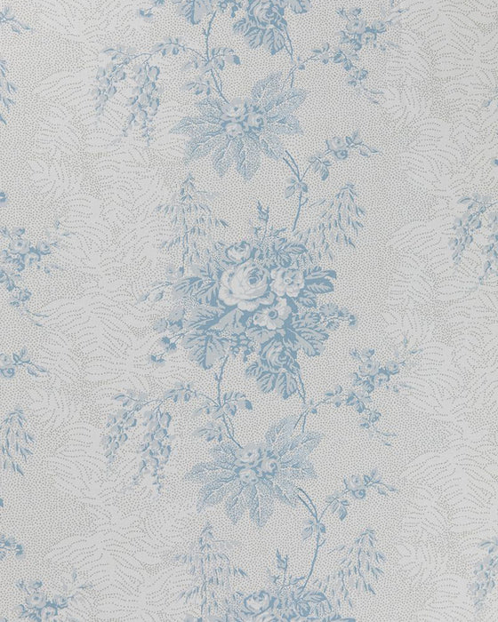 Charlotte Blue on White Linen