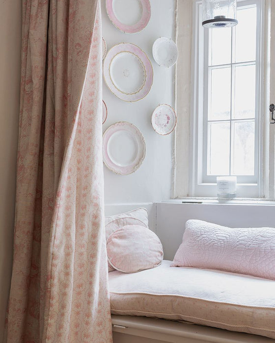 Julia Pink on White Linen