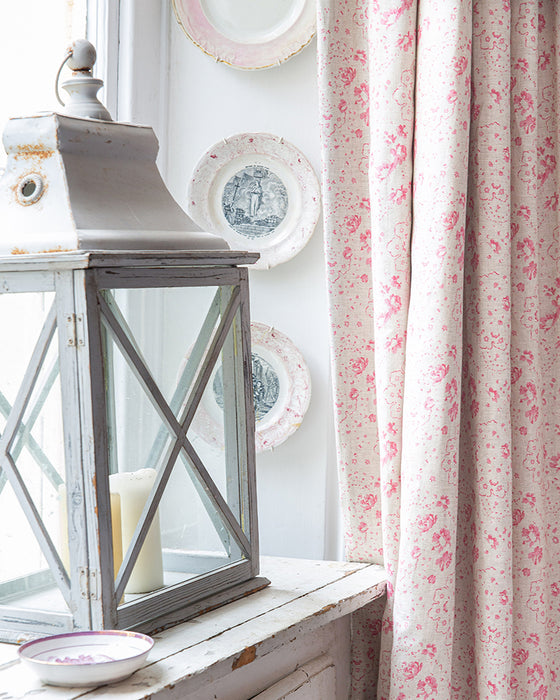 New Penny Berry Red on Natural Linen