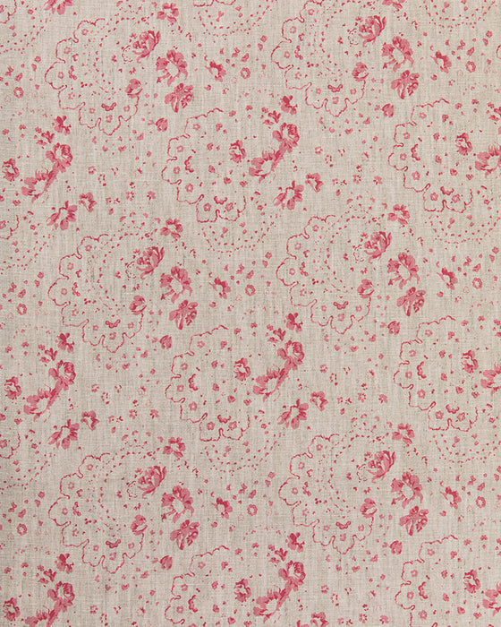 New Penny Berry Red on Natural Linen