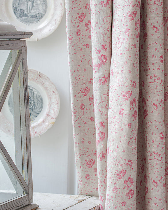 New Penny Berry Red on Natural Linen