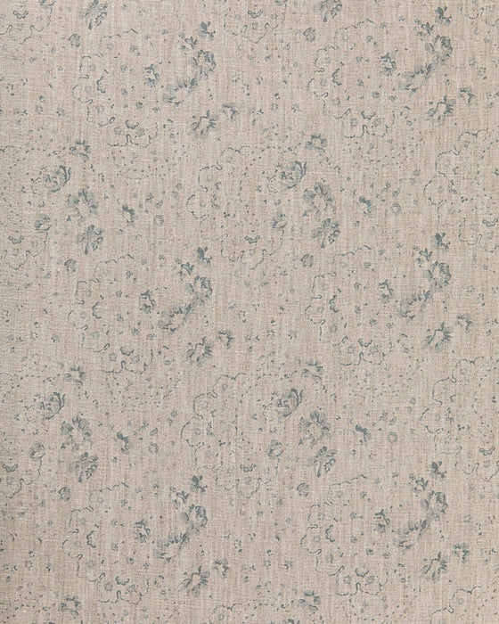 New Penny Teal on Natural Linen
