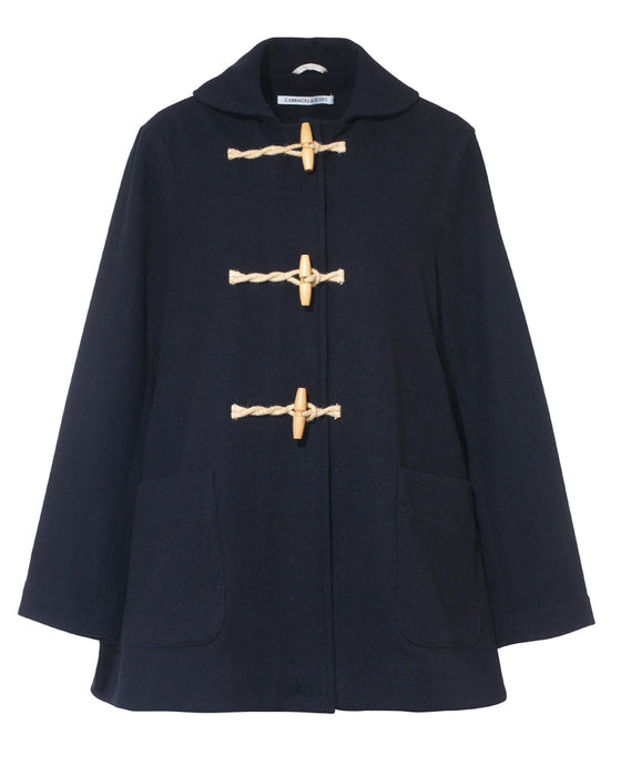 Shuffle Jacket in Navy British Lambswool