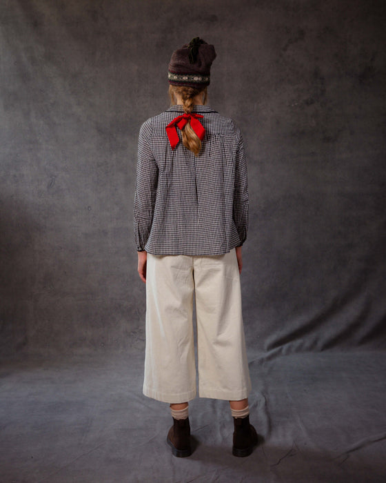 Tory Blouse in Handwoven check
