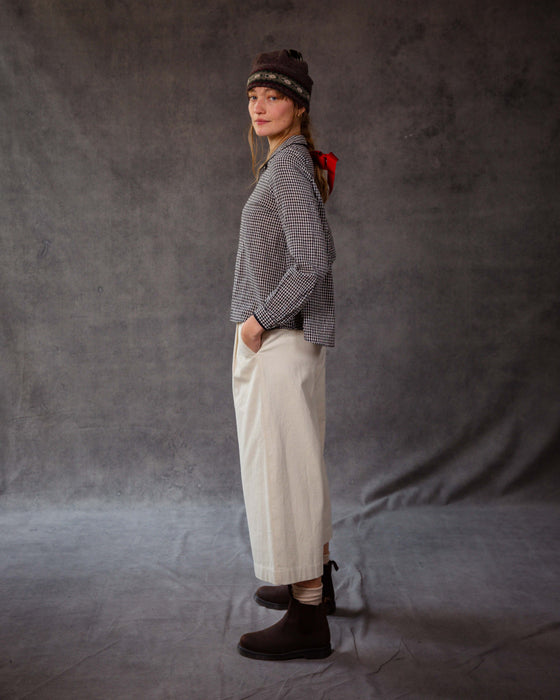 Tory Blouse in Handwoven check