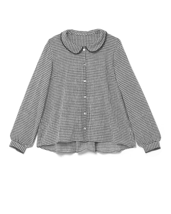 Tory Blouse in Handwoven check