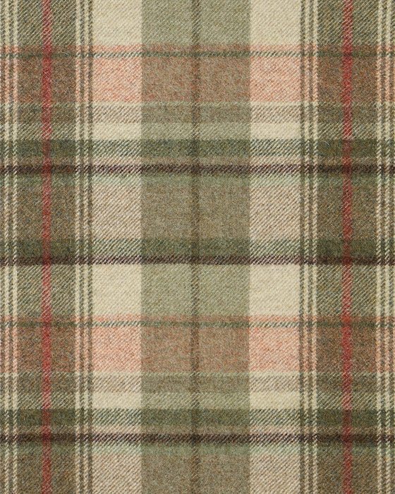 Walsh Sage & Red Tartan Wool