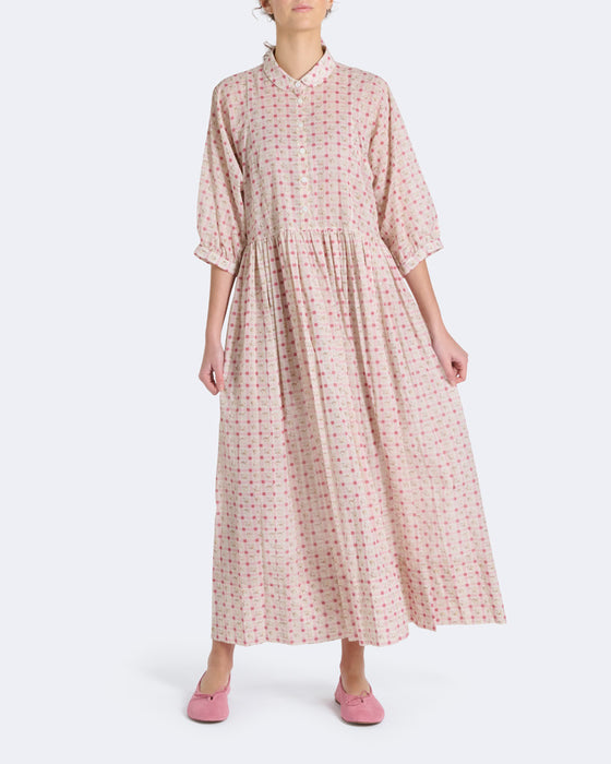 Valerie Dress in C&R Checky Cotton Voile